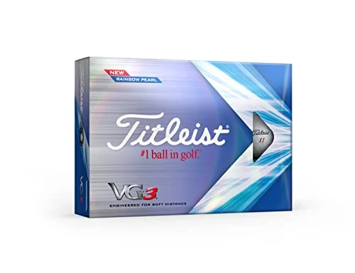 TITLEIST Palline da Golf 2022 Modello VG3 Perla Arcobaleno 12 Pezzi