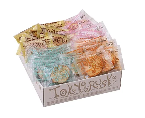 Tokyo Rusk Sweets 4 Flavors 32 Pieces Snack Box