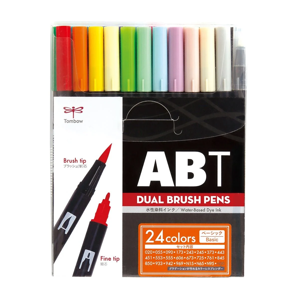 Tombow ABT Dual Brush Pen set 24 colori Basic