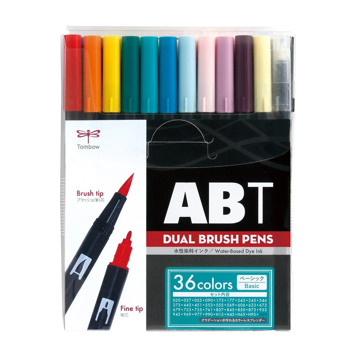 Tombow ABT Dual Brush Pen set 36 colori Basic