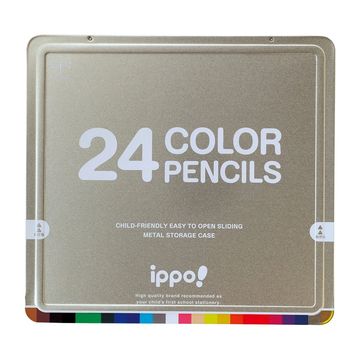 Tombow ippo! matite colorate in astuccio di latta scorrevole 24 colori N0424C