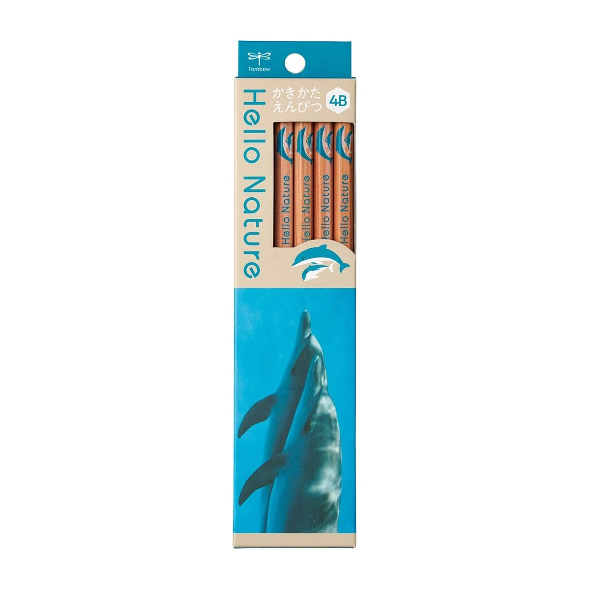 Tombow Ippo Writing Pencil Hello Nature Bottlenose Dolphin 4B DL4B2