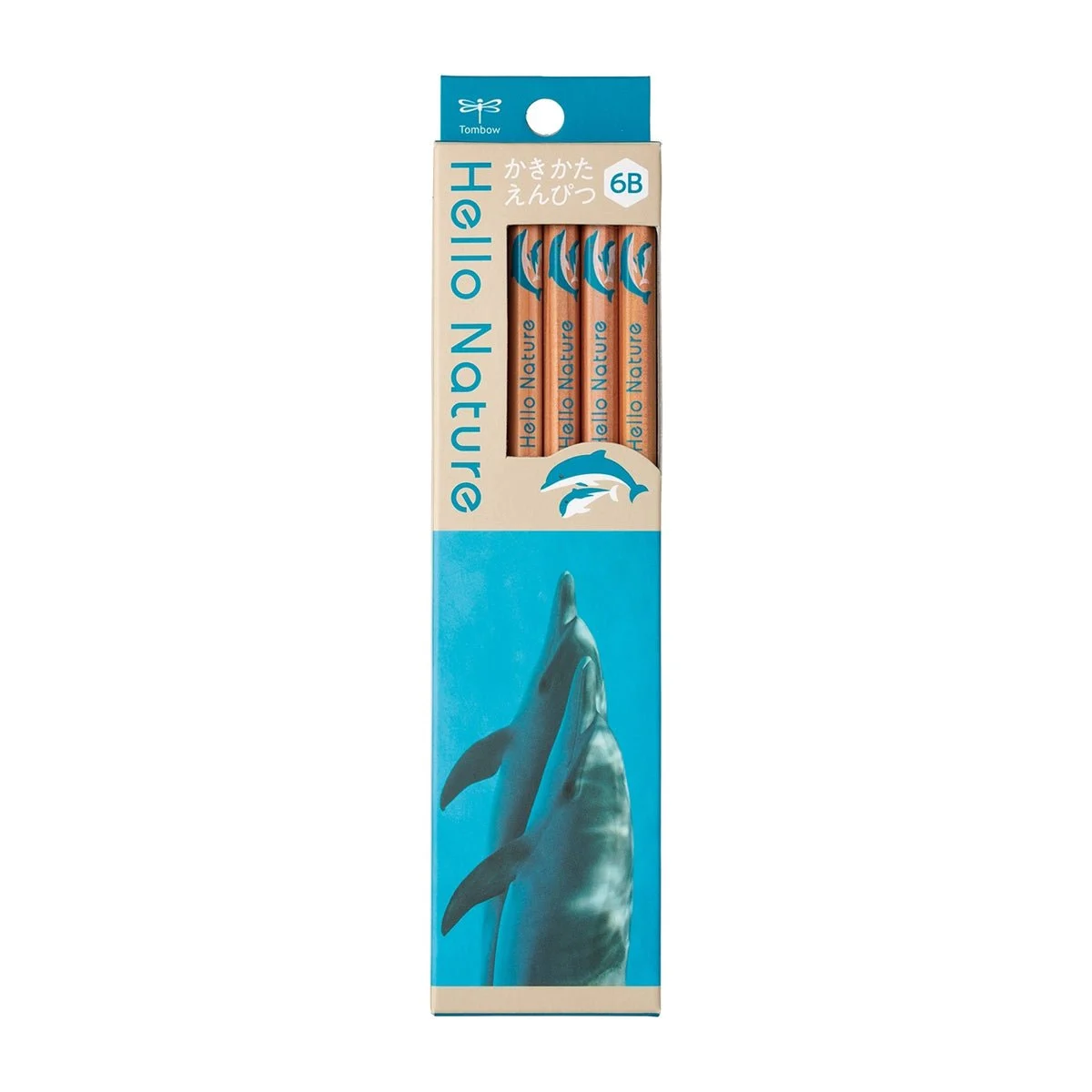 Tombow ippo! matite da scrittura Hello Nature Hando Iruka 6B 12 pezzi
