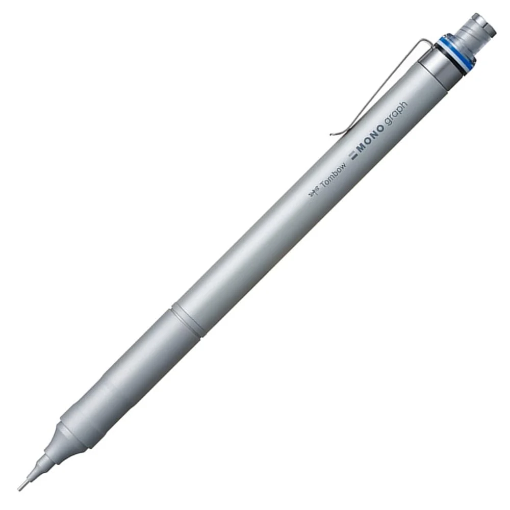 Tombow Mechanical Pencil 0.5mm Monograph Fine Low Center of Gravity DPA112A Silver