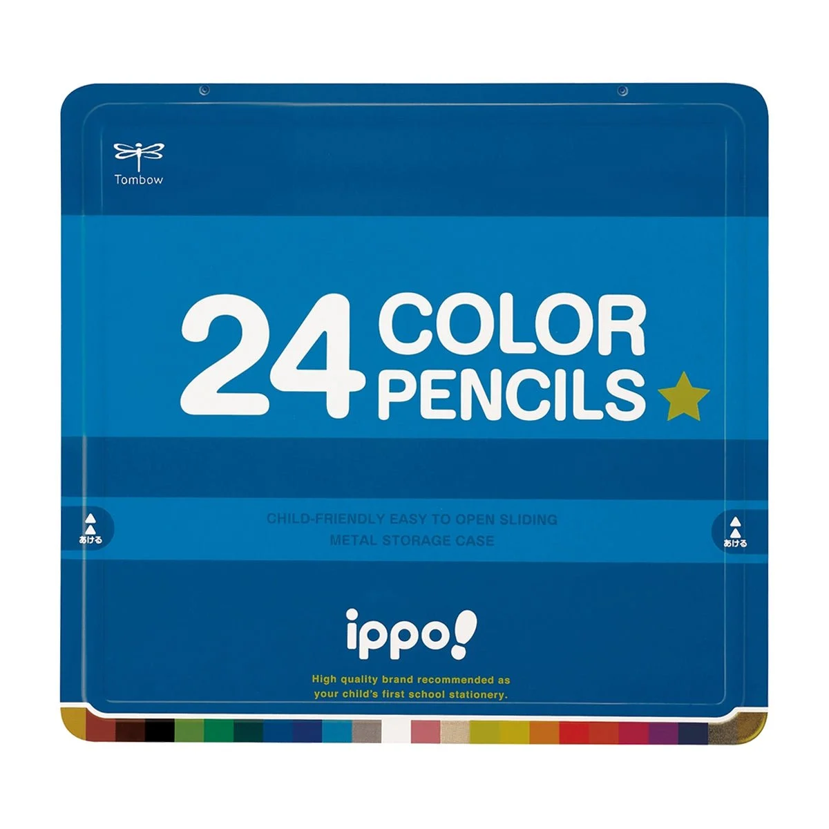 Tombow matite colorate ippo! set 24 colori in astuccio metallico M0424C