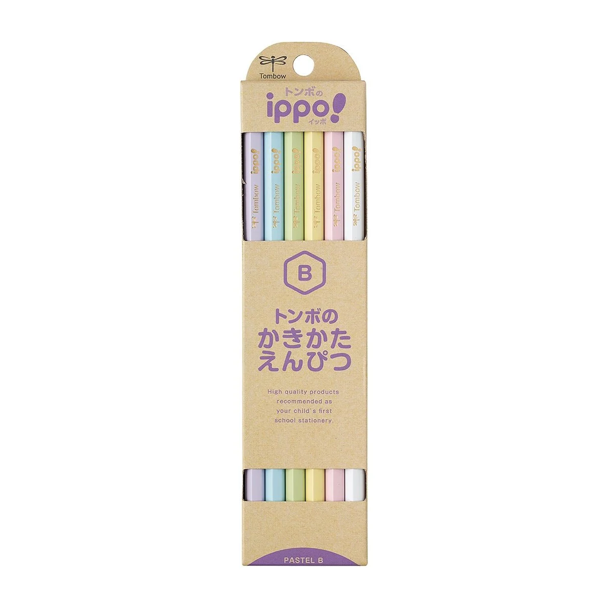 Tombow matite per scrittura ippo! B naturali 12 pezzi PT01