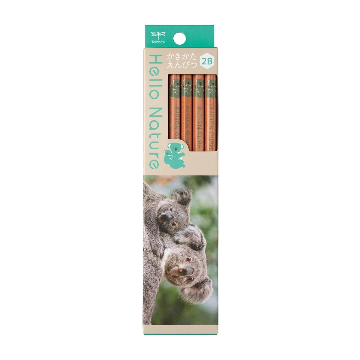 Tombow matite in legno ippo Hello Nature Koala 2B KA2B2 12 pezzi