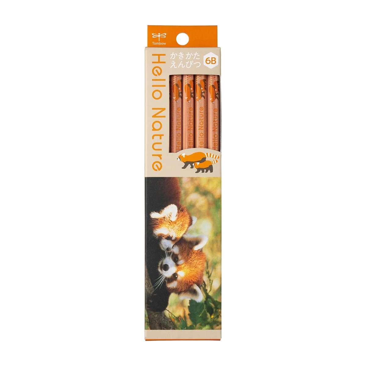 Tombow matita da scrittura ippo! Hello Nature Red Panda 6B LP6B2