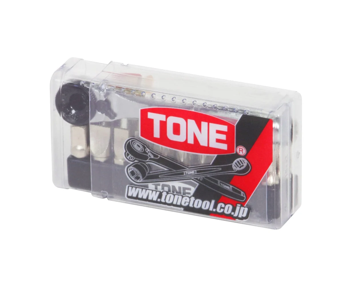 TONE Bit Ratchet Set BRS20C 1/4" Drive Clear 23‑Piece