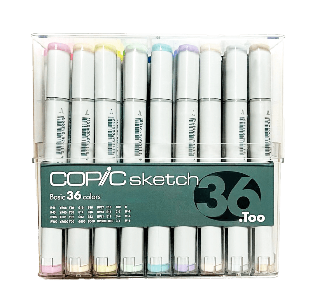 Too Copic Sketch 36-Color Set Illustration Markers Multicolor