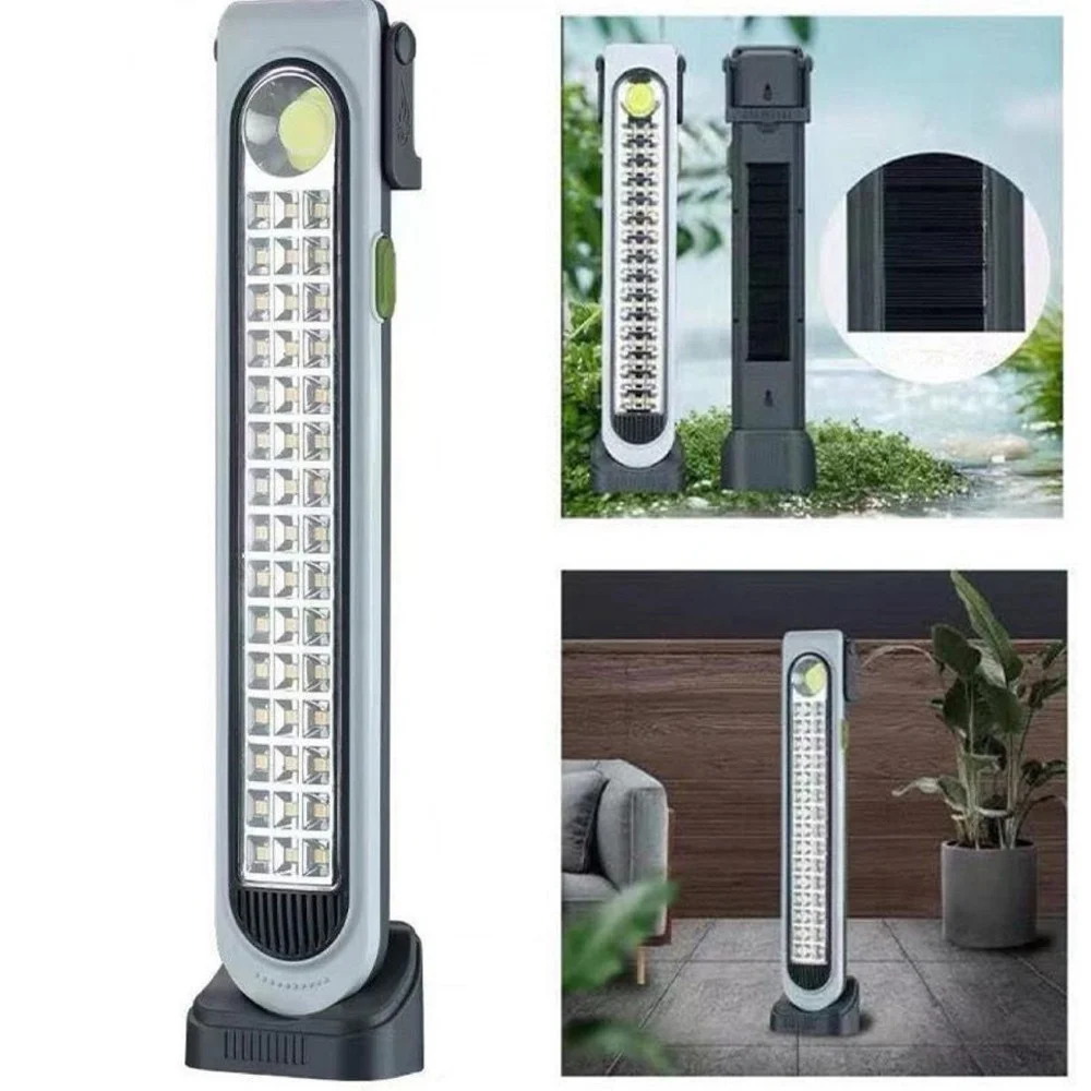 TORCIA LAMPADA DI EMERGENZA CON PANNELLO SOLARE 45LED LUCE BIANCA RICARICABILE - TrAdE Shop Traesio