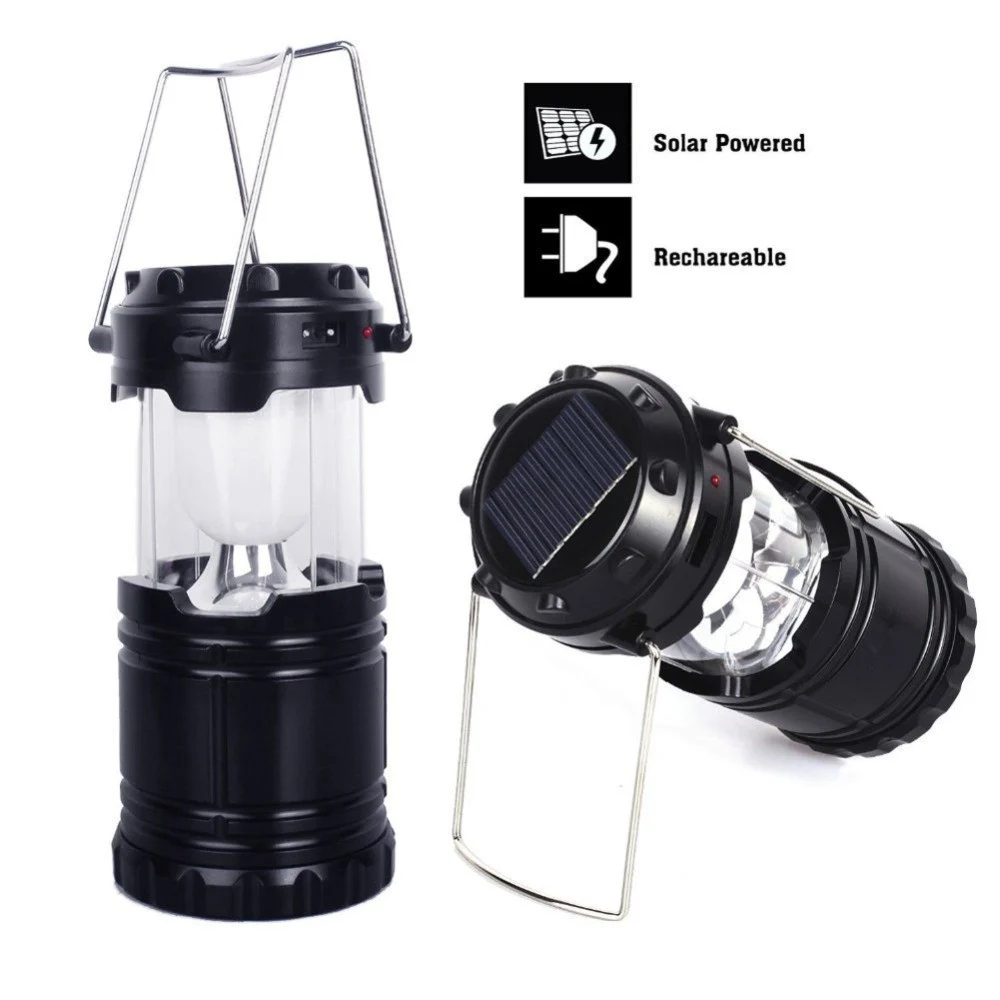 TORCIA LANTERNA PORTATILE LED CAMPEGGIO LUCE BIANCA EMERGENZA RICARICABIL SOLARE - TrAdE Shop Traesio
