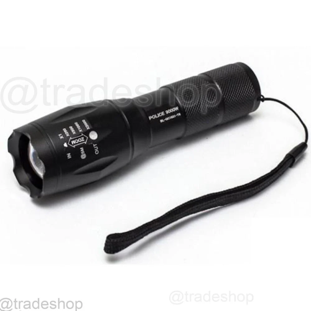 TORCIA LED A LUCE BIANCA SOLIDA 80000 W RICARICABILE WATERPROOF SUPPORTO BICI - TrAdE Shop Traesio