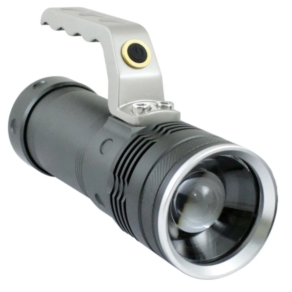 TORCIA LED ALLUMINIO LUCE BIANCA SOLIDA LUMENS PILE RICARICABILI WATERPROOF - TrAdE Shop Traesio