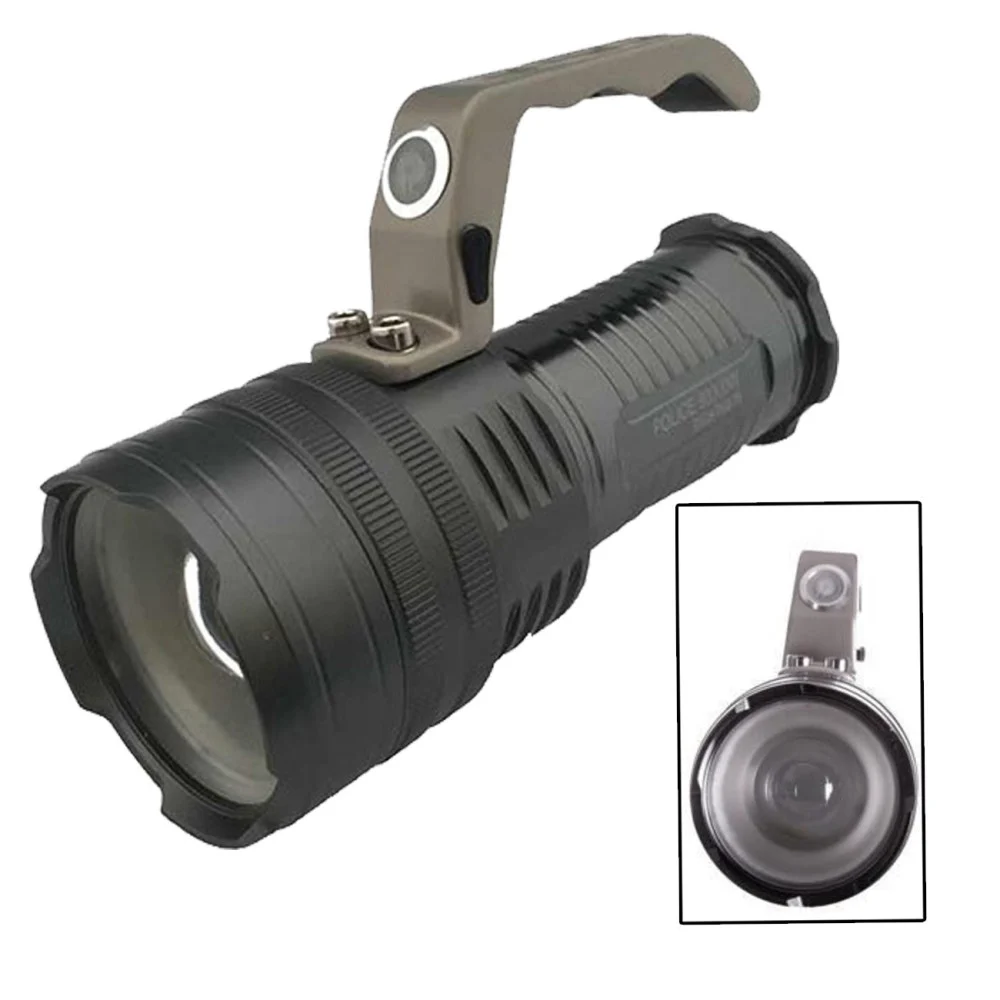 TORCIA LED CREE T6 ZOOM 800 LUMEN IMPERMEABILE RICARICABILE 3 FUNZIONI T808-T6