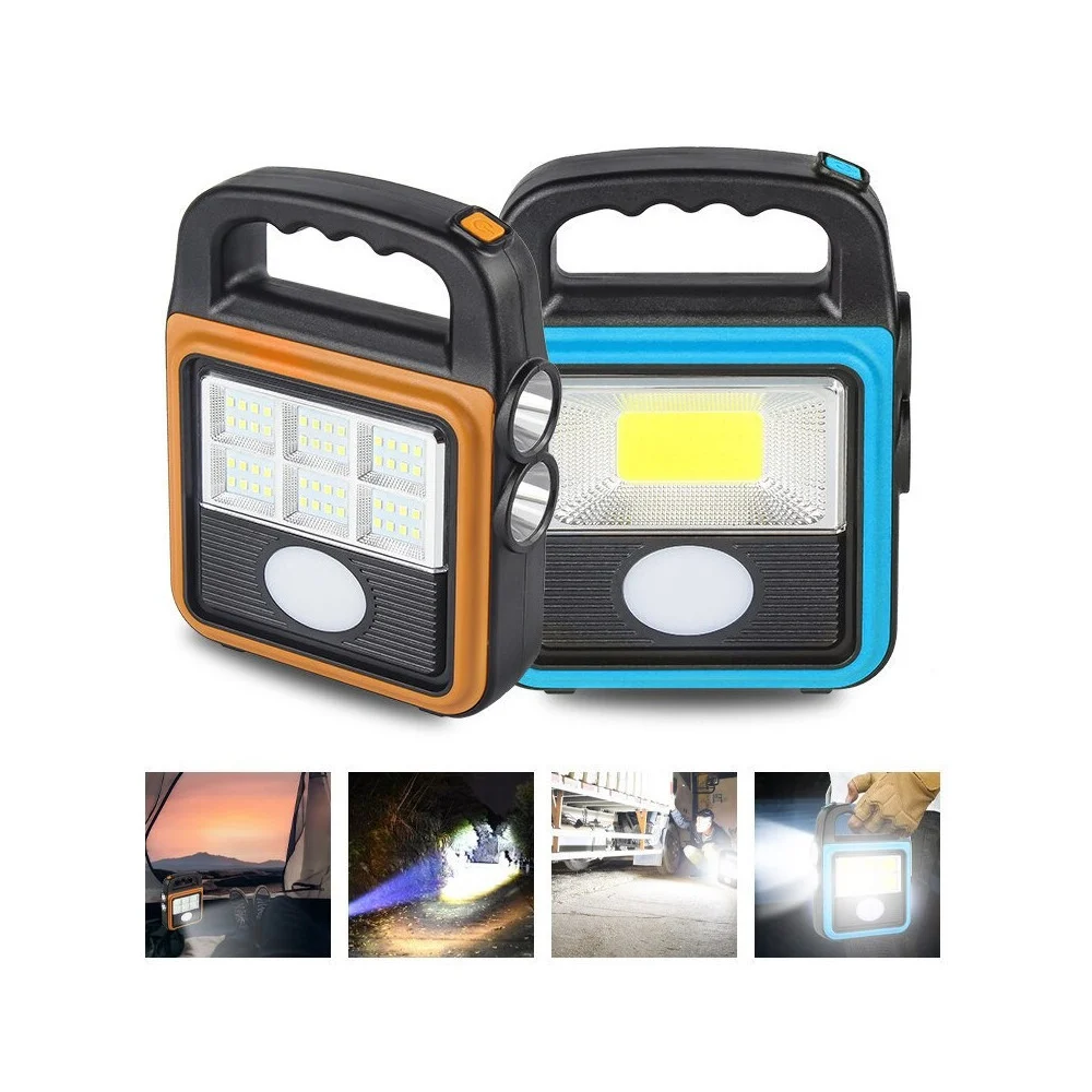 TORCIA SOLARE PORTATILE MULTIFUNZIONE RICARICABILE LANTERNA DA CAMPEGGIO IP65 - TrAdE Shop Traesio