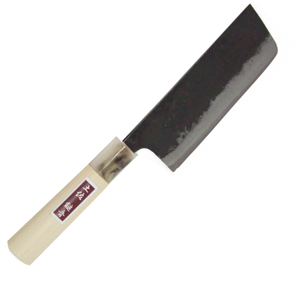 Tosa Kurouchi Small Nakiri Knife Blue Steel No 2 120mm Made in Japan - TOSA Hamono