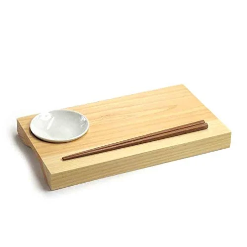 TOSARYU Mini Sushi Bar in Shimanto Hinoki Wood - Compact Design - Natural Finish