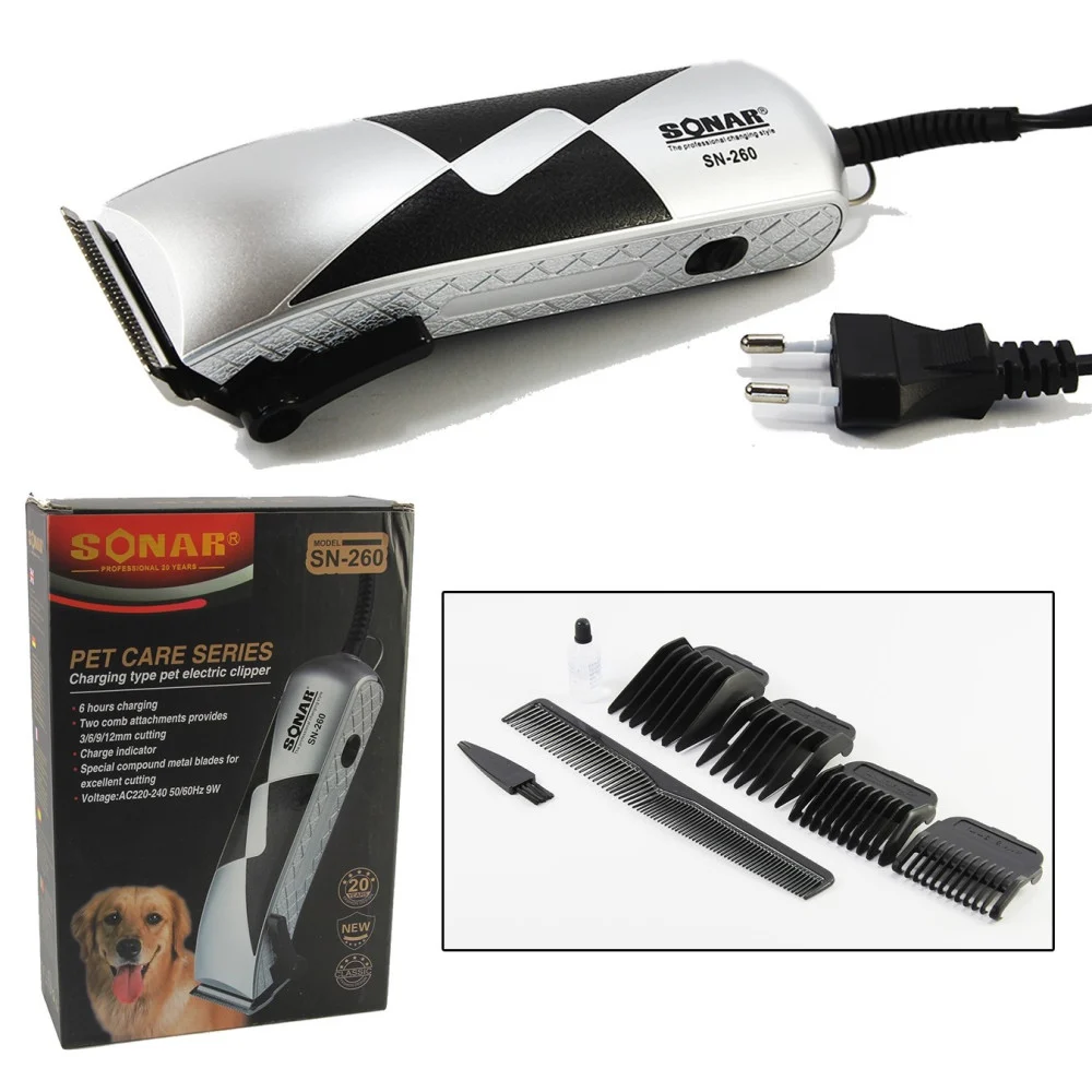 TOSATORE PER CANI TOSATRICE TOSACANE CANI RASOIO 4 PETTINI PER TAGLIO PELO 9W - TrAdE Shop Traesio