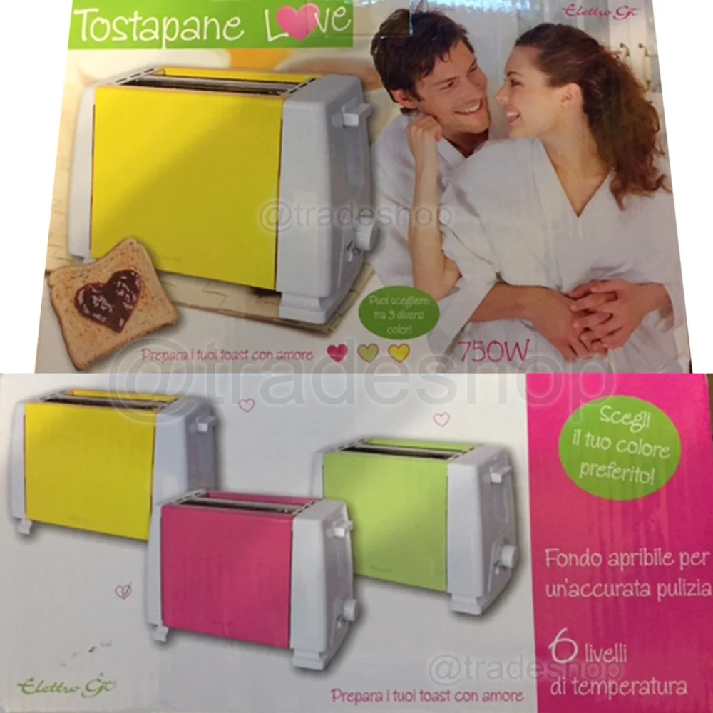 TOSTAPANE TOSTIERA PER TOAST PIASTRA ELETTRICA 750 W TOAST ESPULSIONE AUTOMATICA - TrAdE Shop Traesio
