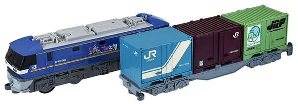Toyco Treno sonoro con carro container Momotaro EF210