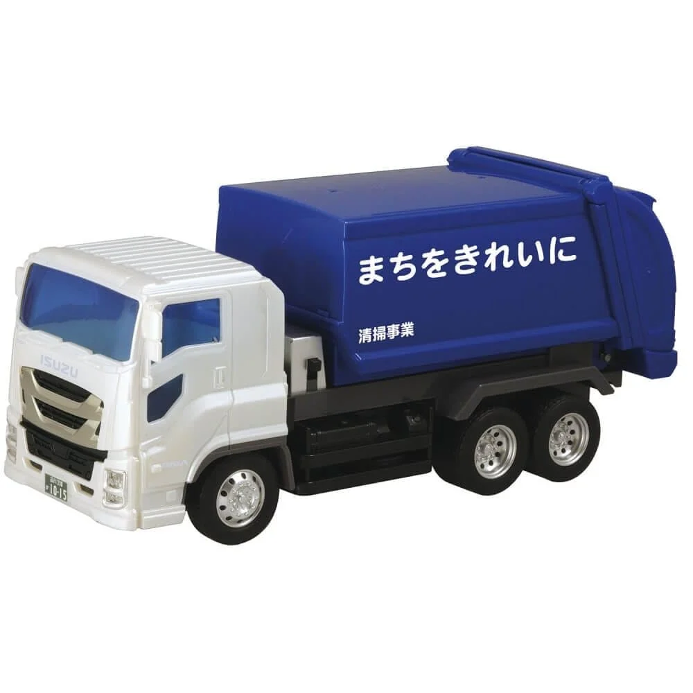 Toyco camion spazzatrice con leva e portellone apribile Isuzu Giga New Junior