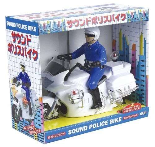 Toyco Moto Policía de Fricción con Sonido y Luces - Multicolor - 1 Unidad