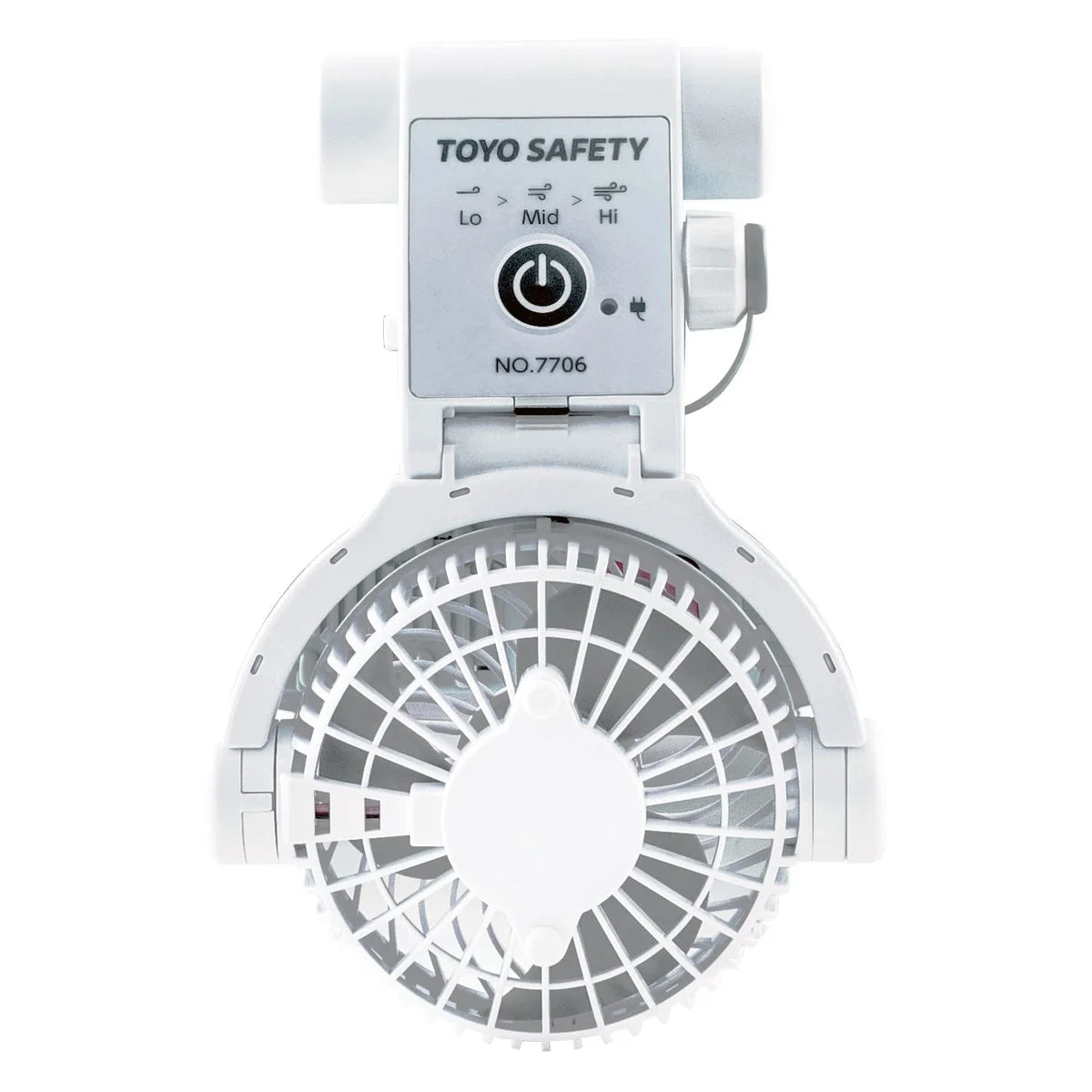 Toyo Soffiatore Portatile Montato su Casco Windy4 Cordless No 7706 Bianco - TOYO SAFETY