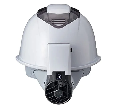 Toyo Ventilatore per Casco Bianco No 7703 - Flusso d'Aria 400 L/min