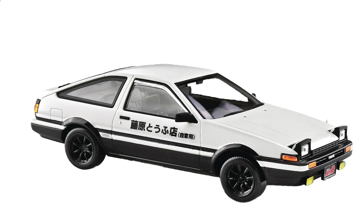 Toyota AE86 Initial D Takumi Trueno 1/32 Scale Model Kit Snap Assembly