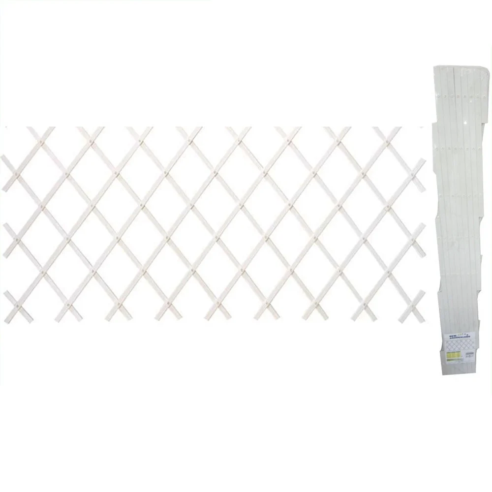 TRALICCIO RETE IN VIMINI BAMBOO 100X200CM ESTENSIBILE BIANCO PIANTE RAMPICANTI - TrAdE Shop Traesio