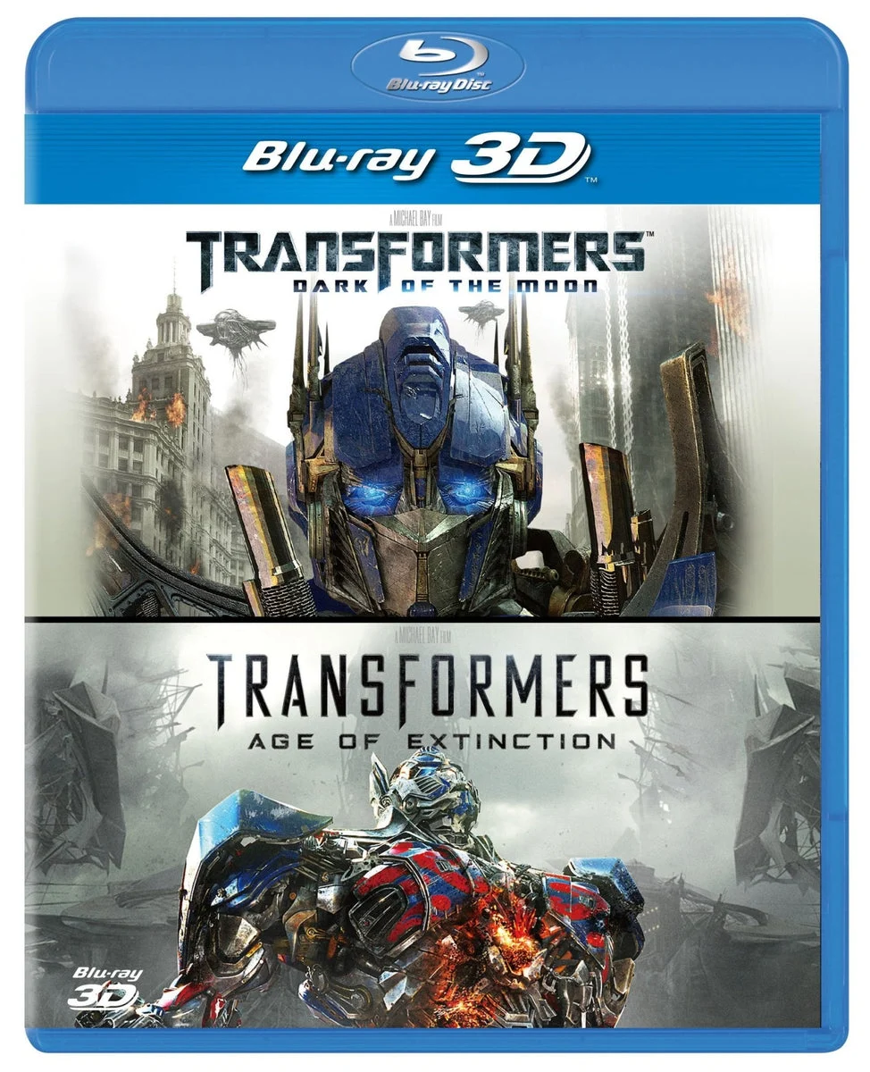 Transformers Dark of the Moon + Age of Extinction Set Blu-ray 3D 2 dischi Ltd