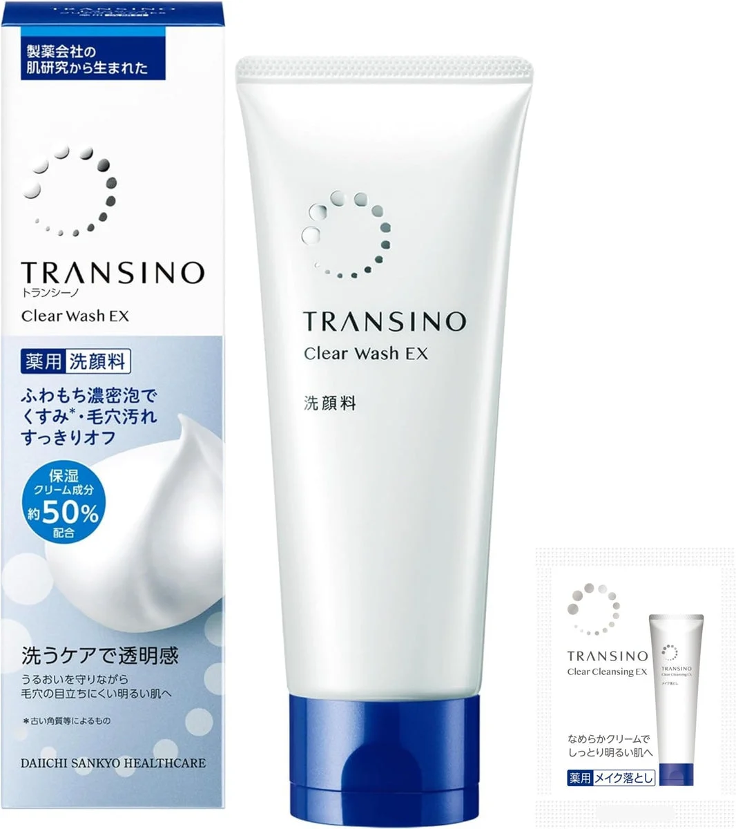 Transino Detergente Viso Clear Wash EX con Acido Tranexamico Campione da 100g