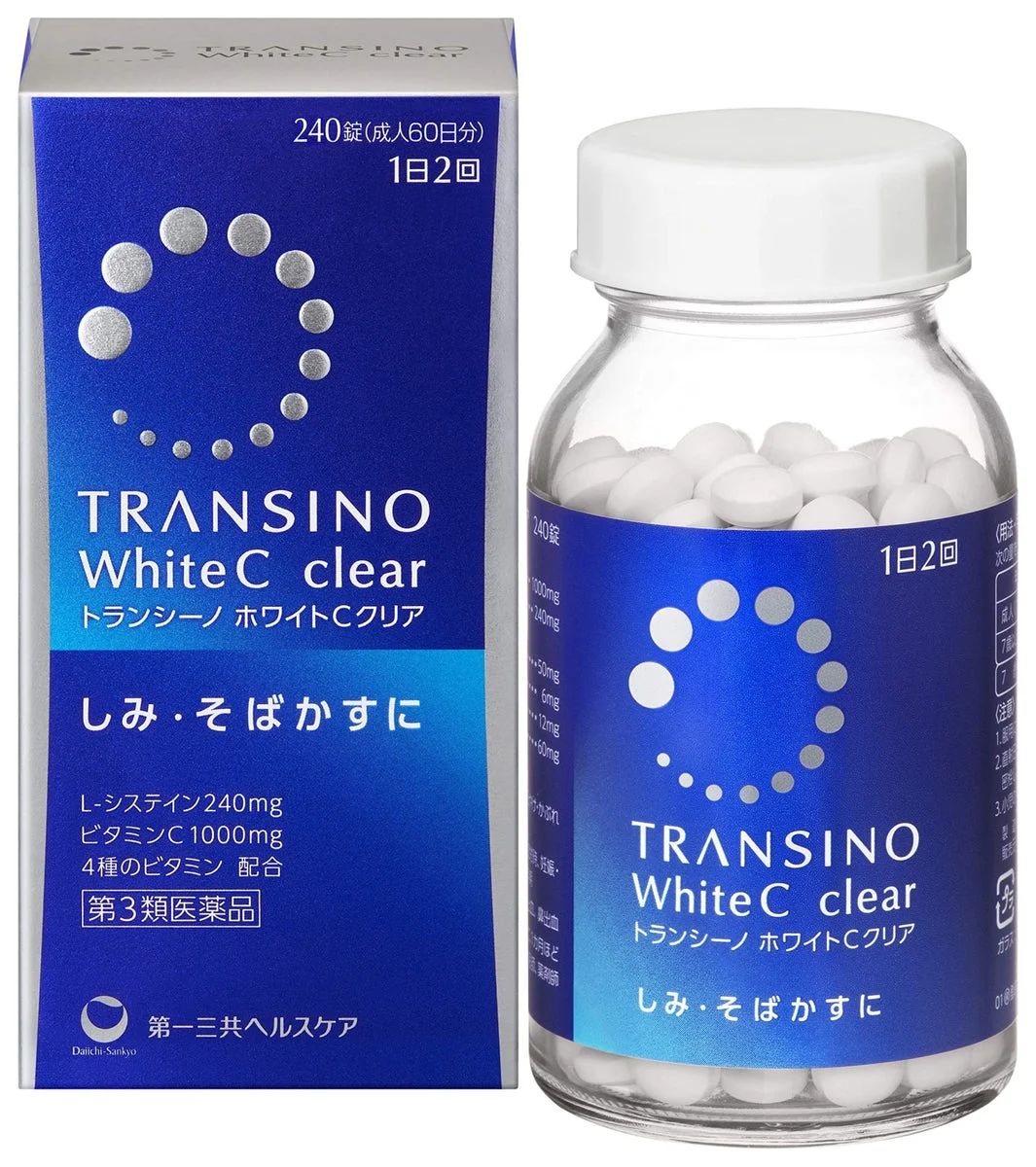 Transino White C Integratore per la Pelle Chiara e Luminosità 240 Compresse
