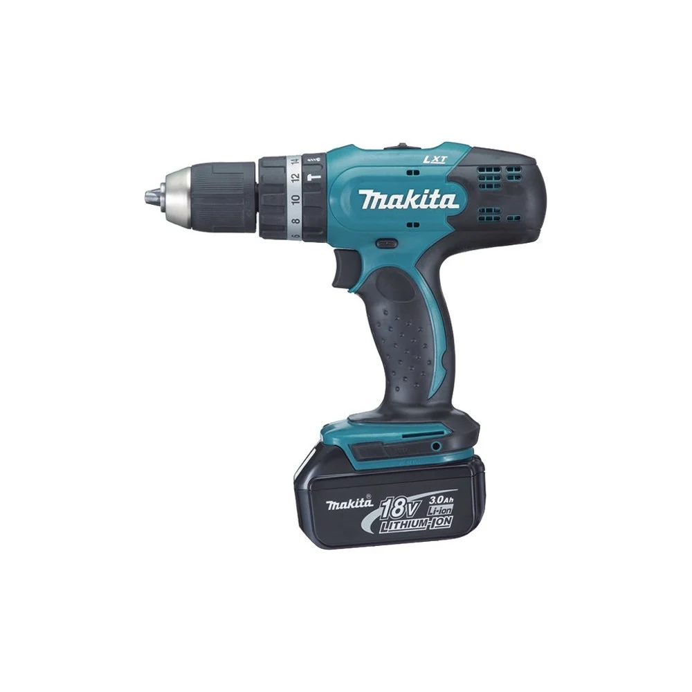 TRAPANO AVVITATORE CON PERCUSSIONE MAKITA DHP453RFX4 CON 74 ACCESSORI - Makita ®