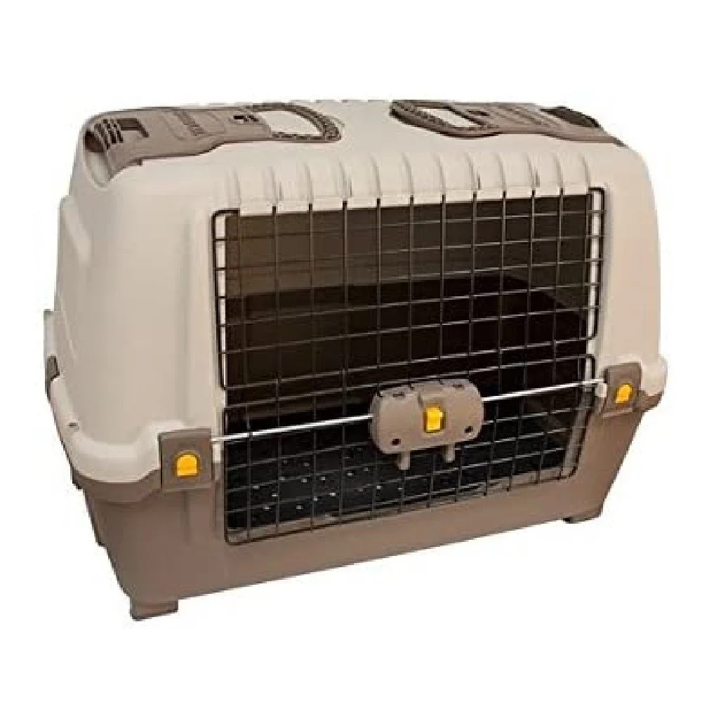 TRASPORTINO ACCESSORIO DA VIAGGIO PER CANE PER AUTO IN PLASTICA FERRO 89X51X60CM - TrAdE Shop Traesio