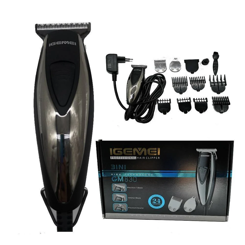 TRIMMER TAGLIACAPELLI BARBA RASOIO 3IN1 PROFESSIONALE ELETTRICO CON FILO GM-830