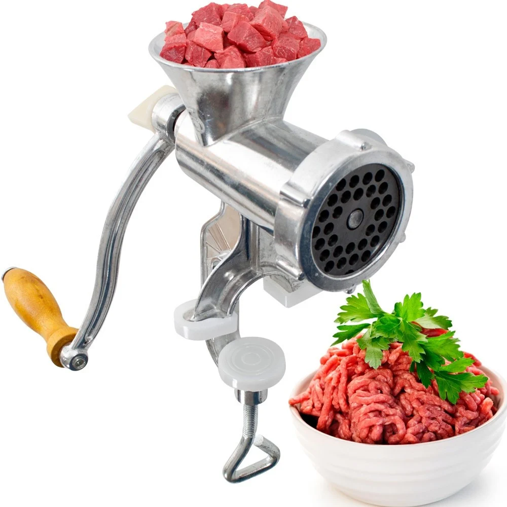 TRITACARNE TRITA CARNE TRITA VERDURE MANUALE CON MANOVELLA IN ALLUMINIO - TrAdE Shop Traesio