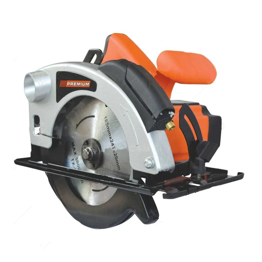 TRONCATRICE SEGA CIRCOLARE PER LEGNO LAMA 185mm REGOLABILE 1300W 4500 RPM - Trade_Ox