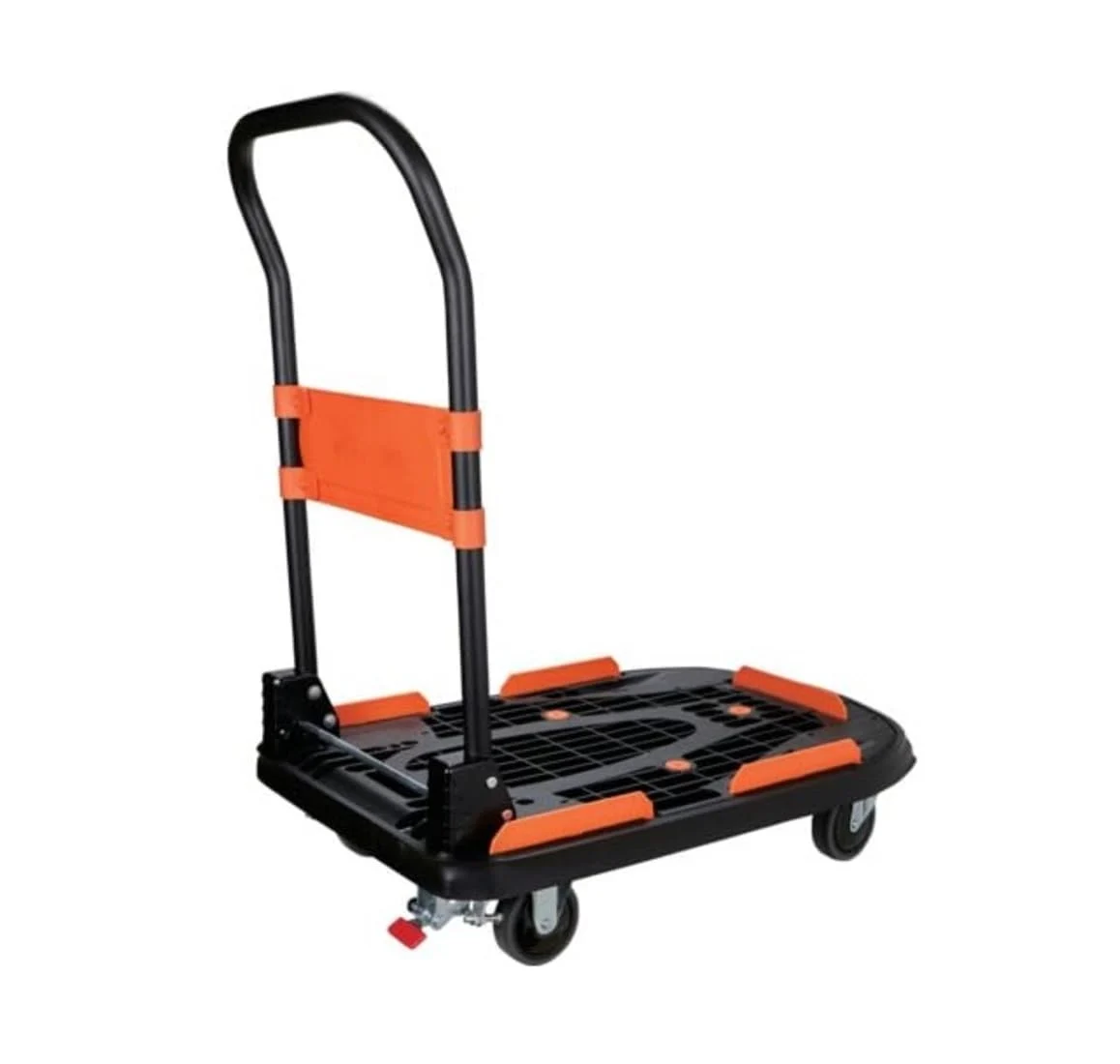 TRUSCO Cartio New Folding Resin Platform Cart w/Steel Stopper Black 780×490 MPK-780-BK-SS