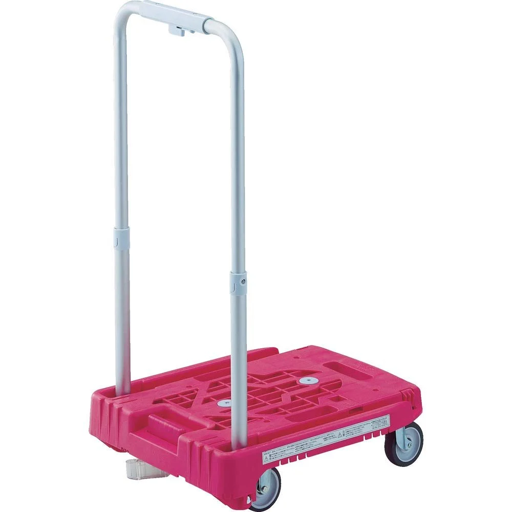 TRUSCO Carrello compatto a bassa rumorosità con freno WP-2G-P-JS rosa 100 kg