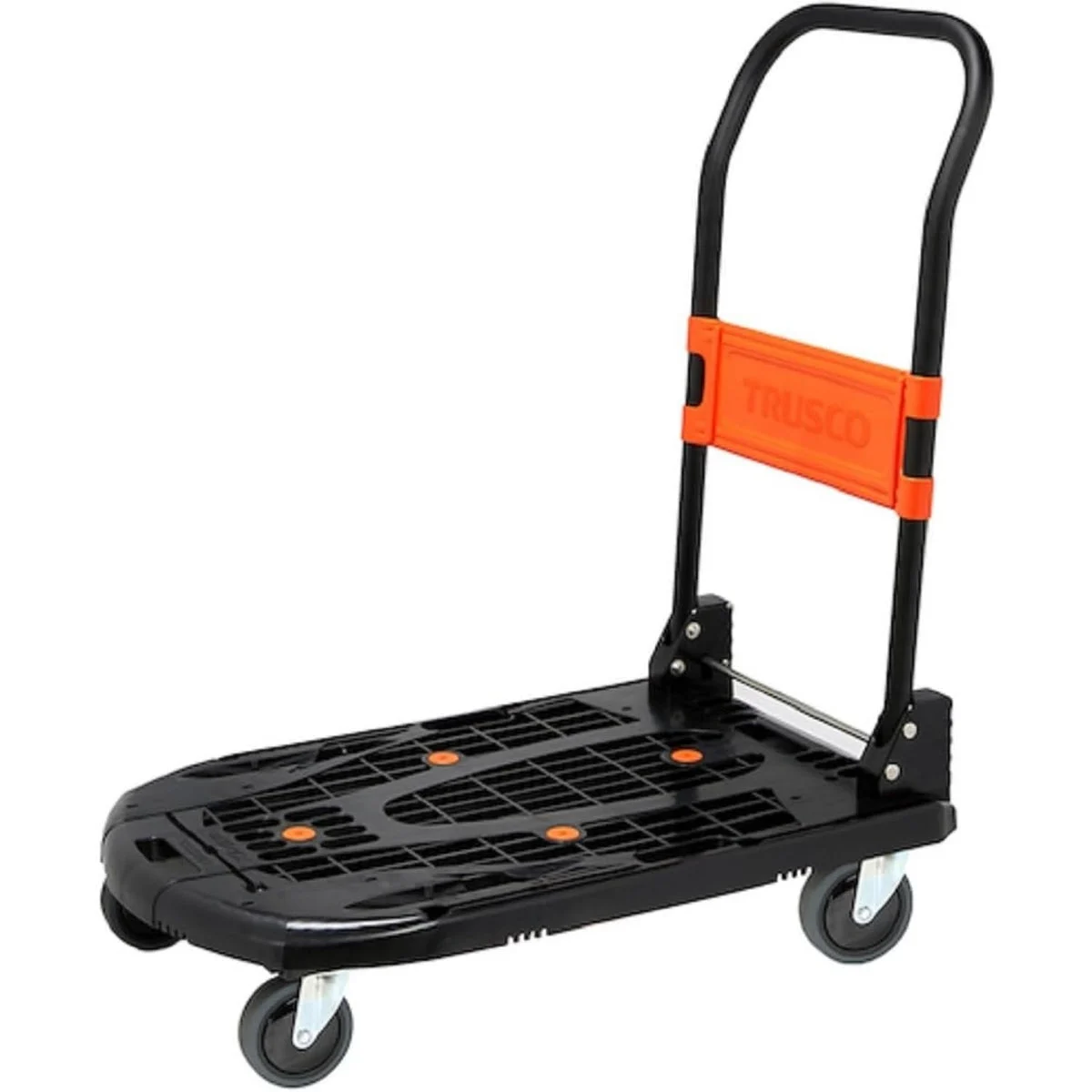 TRUSCO New Cartio Folding Plastic Cart Black 780X490 MPK-780-BK Lightweight 6 8Kg