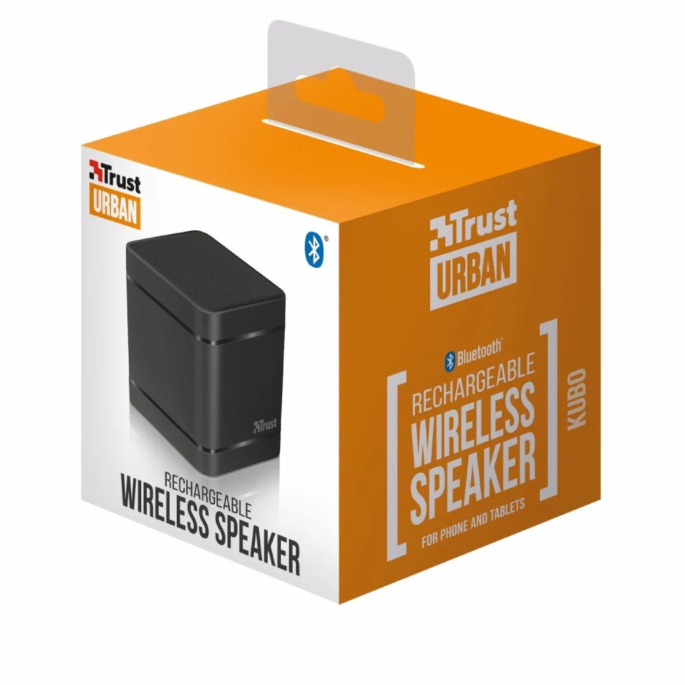 TRUST MINI ALTOPARLANTE KUBO WIRELESS BLUETOOTH SPEAKER LETTORE MP3 MICRO SD - TrAdE Shop Traesio