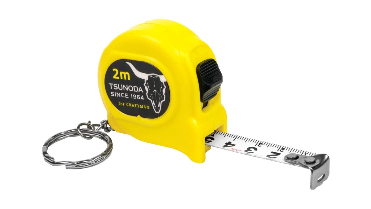 Tsunoda C-213 Mini Locking Tape Measure 2m x 13mm