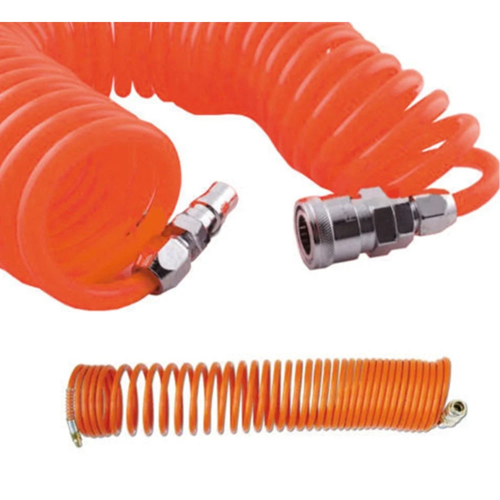 TUBO ARIA COMPRESSA FLESSIBILE PER COMPRESSORE 10 METRI RACCORDO SPIRALE - TrAdE Shop Traesio
