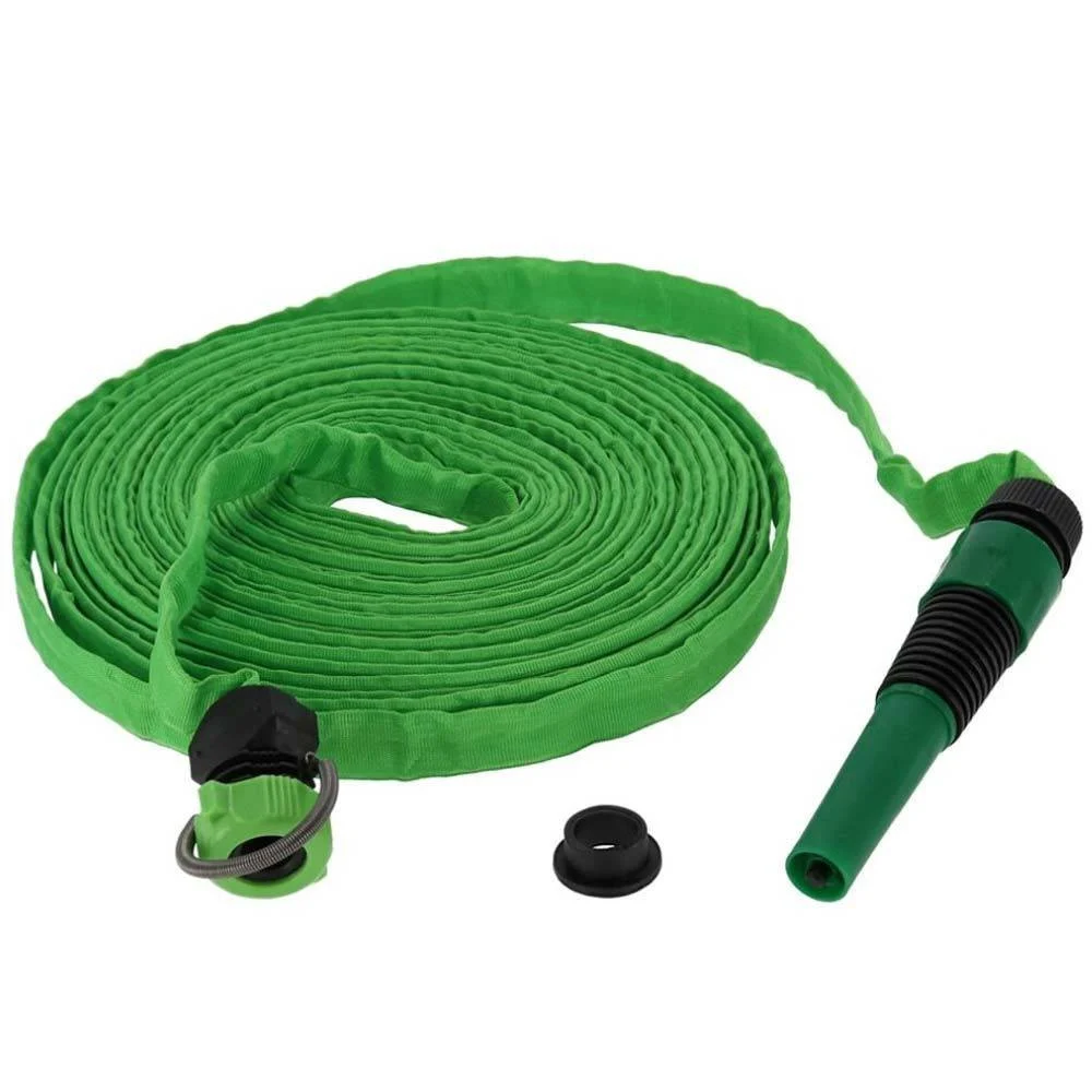 TUBO DA GIARDINO PIATTO POMPA ACQUA TERRAZZO GIARDINO 15MT CON LANCIA PISTOLA - TrAdE Shop Traesio