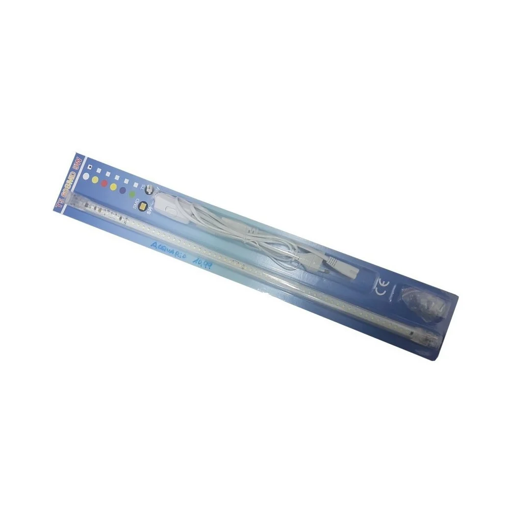 TUBO LED T5 60SMD 5W BIANCO FREDDO 220V-240V 50-60HZ CON SUPPORTO 270 LUMEN PER ACQUARIO
