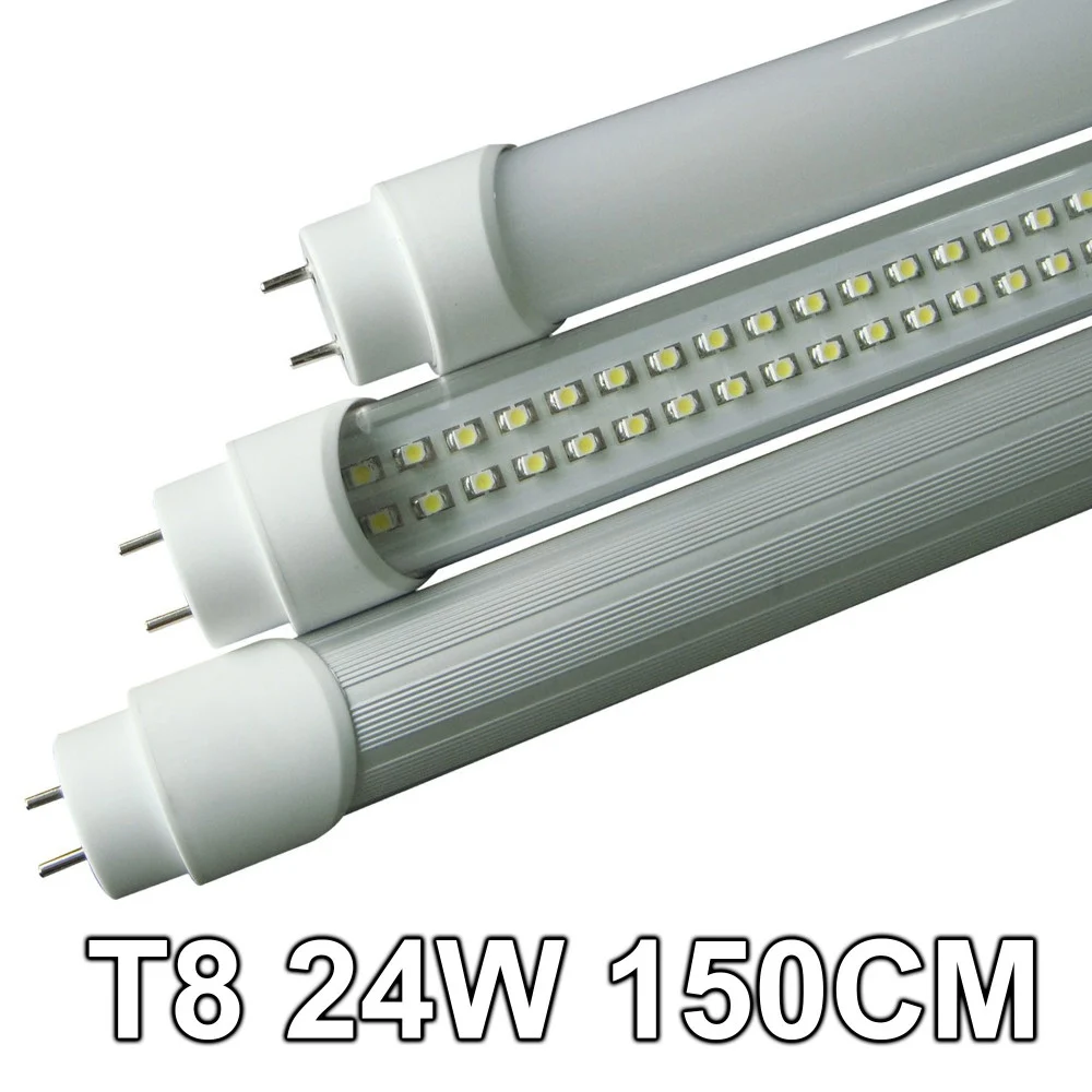 TUBO NEON LED 24W "150 CM" ATTACCO T8 SMD LED LUCE BIANCA FREDDA CALDA NATURALE - TrAdE Shop Traesio