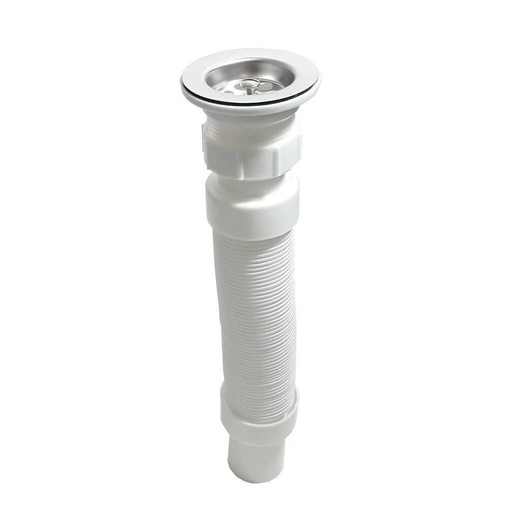 TUBO SCARICO FLESSIBILE PER LAVABO LAVELLO CON PILETTA 70MM UNIVERSALE ART.92004 - TrAdE Shop Traesio