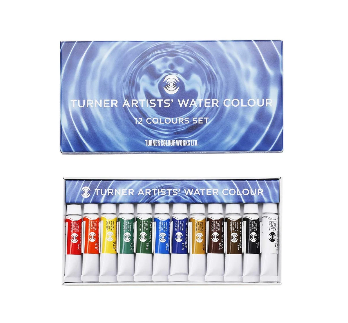 Turner Acquerelli Trasparenti 12 Colori Set WT00512C 5ml - Turner Color